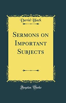 portada Sermons on Important Subjects (Classic Reprint) (en Inglés)