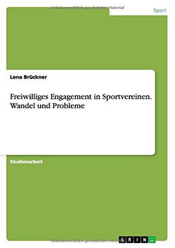 portada Freiwilliges Engagement in Sportvereinen. Wandel und Probleme (German Edition)