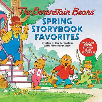portada The Berenstain Bears Spring Storybook Favorites: Includes 7 Stories Plus Stickers! (en Inglés)