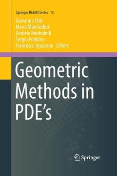 portada Geometric Methods in Pde's (en Inglés)