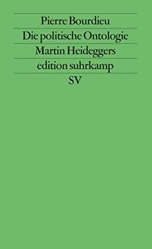 portada Die Politische Ontologie Martin Heideggers. Aus dem Französischen von Bernd Schwibs. 