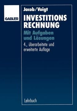 portada Investitionsrechnung: Mit Aufgaben Und Lösungen (en Alemán)