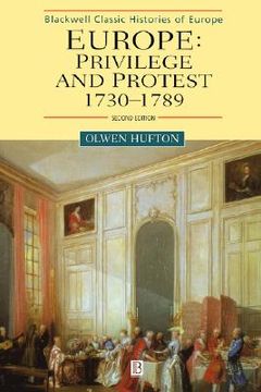 portada europe: privilege and protest: 1730-1789 (en Inglés)