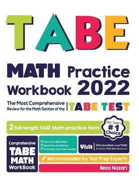 portada TABE Math Practice Workbook: The Most Comprehensive Review for the Math Section of the TABE Test (in English)