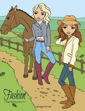 portada Fashion Coloring Book for Girls 1 & 2 (en Inglés)