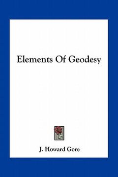portada elements of geodesy (en Inglés)