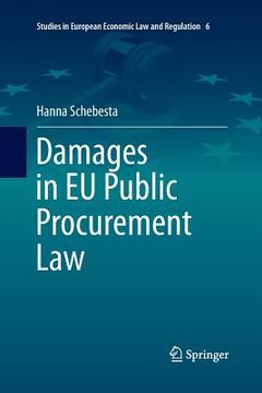 portada Damages in EU Public Procurement Law (en Inglés)