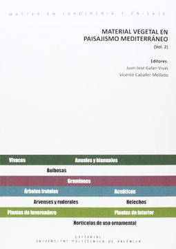 portada Material vegetal en el paisajismo mediterráneo. Vol. 2