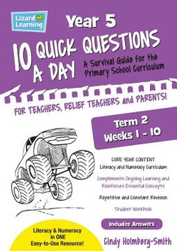 portada Lizard Learning 10 Quick Questions A Day Year 5 Term 2 (en Inglés)