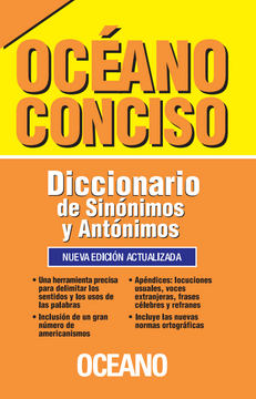 portada Oceano Conciso. Dicc sinonimos y Antonimos. Nueva Edicion (in Spanish)