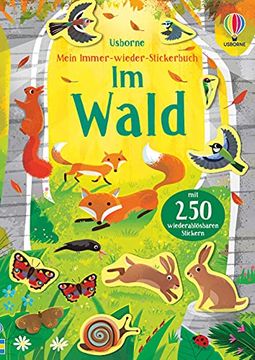 portada Mein Immer-Wieder-Stickerbuch: Im Wald (en Alemán)