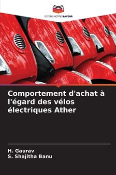 portada Comportement d'achat à l'égard des vélos électriques Ather (in French)