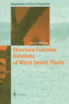 portada structure-function relations of warm desert plants (en Inglés)