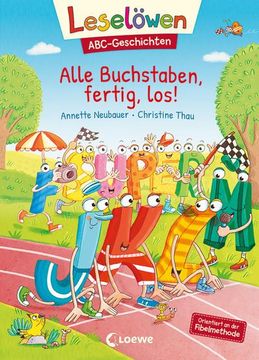 portada Leselöwen Abc-Geschichten - Alle Buchstaben, Fertig, Los! Orientiert an der Fibelmethode - abc Lernen mit Geschichten und Bildern (en Alemán)