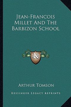 portada jean-francois millet and the barbizon school