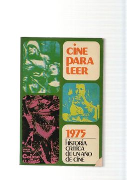 portada Cine Para Leer. 1975, Historia Critica de un año de Cine