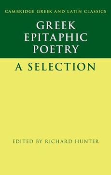 portada Greek Epitaphic Poetry: A Selection (Cambridge Greek and Latin Classics) (en Inglés)