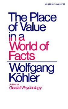 portada the place of value in a world of facts (in English)