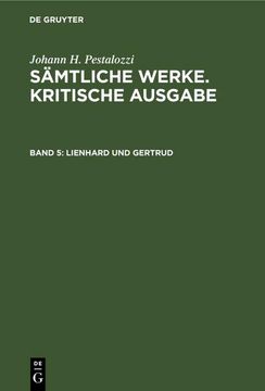 portada Lienhard und Gertrud (en Alemán)