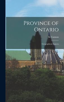portada Province of Ontario; Geographical Aspects
