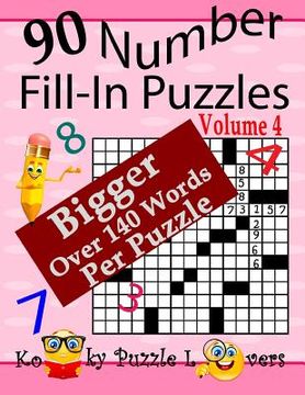 portada Number Fill-In Puzzles, Volume 4, 90 Puzzles (en Inglés)