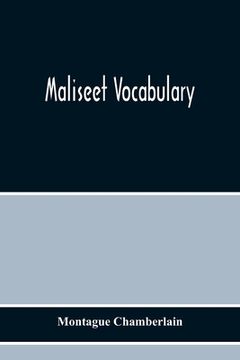 portada Maliseet Vocabulary (en Inglés)