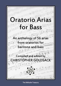portada Oratorio Arias for Bass: An anthology of 56 arias from oratorios for bass (in English)