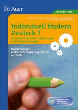 portada Individuell Fördern 7 Schreiben: Informieren (en Alemán)