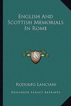 portada english and scottish memorials in rome (in English)