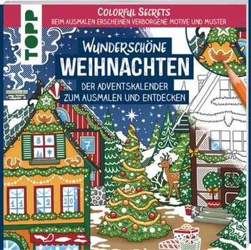 portada Colorful Secrets - Wunderschöne Weihnachten (Ausmalen auf Zauberpapier) (in German)