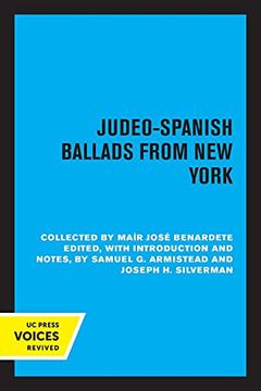 portada Judeo-Spanish Ballads From new York: Collected by Mair Jose Bernardete 