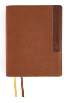 portada Niv, Journal the Word Bible (Perfect for Note-Taking), Large Print, Leathersoft, Brown, Red Letter, Comfort Print: Reflect, Take Notes, or Create Art (in English)