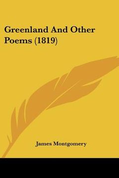 portada greenland and other poems (1819) (in English)