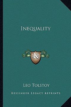 portada inequality (en Inglés)