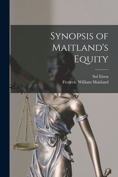 portada Synopsis of Maitland's Equity (en Inglés)