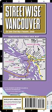 portada Streetwise Vancouver map - Laminated City Center Street map of Vancouver, Canada (Michelin Streetwise Maps) (en Inglés)