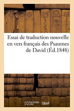 portada Essai de traduction nouvelle en vers français des Psaumes de David