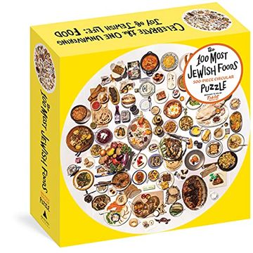 portada The the 100 Most Jewish Foods: 500-Piece Circular Puzzle (en Inglés)