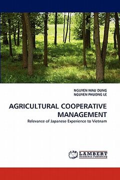 portada agricultural cooperative management (en Inglés)
