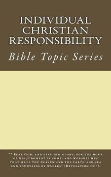 portada Individual Christian Responsibility: Robertson's Notes (en Inglés)