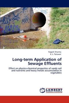 portada long-term application of sewage effluents (en Inglés)