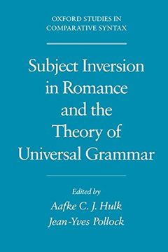 portada Subject Inversion in Romance and the Theory of Universal Grammar (en Inglés)