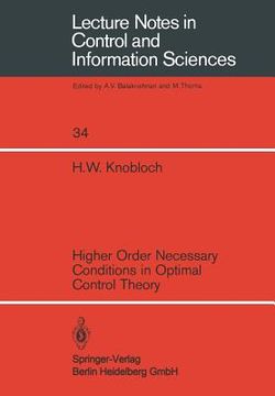 portada higher order necessary conditions in optimal control theory