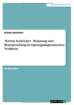 portada "Kristin Schleicher - Belastung und Beanspruchung im eignungsdiagnostischen Verfahren