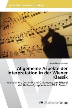 portada Allgemeine Aspekte der Interpretation in der Wiener Klassik