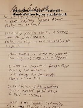 portada Mark Xiornik Rozen Pettinelli - Hand-Written Notes and Artwork (in English)