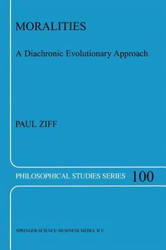 portada moralities: a diachronic evolutionary approach (en Inglés)