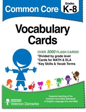 portada Common Core Vocabulary Cards: Black & White Version