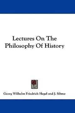 portada lectures on the philosophy of history (en Inglés)