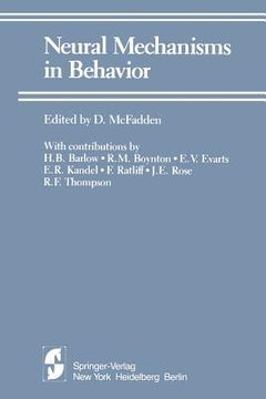 portada Neural Mechanisms in Behavior: A Texas Symposium (in English)